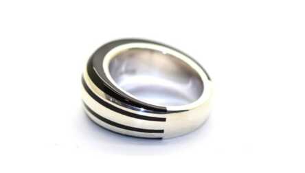 Ring "Montblanc", Silver, 925 Hallmark, Size: 16.50 mm, Weight: 13.63 Gr.