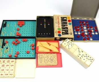 Board games (6 pcs) "Billiard", "Domino" and others, USSR